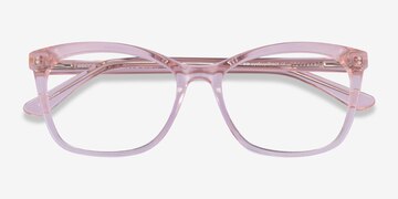 Clear Pink Rosie -  Acetate Eyeglasses