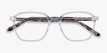 Clear Floral Ashby -  Acetate Eyeglasses