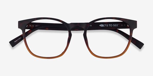 Matte Tortoise Brown Oakwood -  Eco-friendly Lunettes de vue