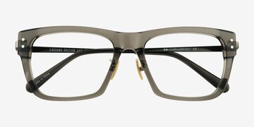 Clear Gray Gunmetal Crosby -  Acetate Eyeglasses