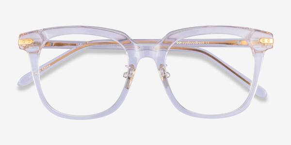 Clear Gold Hadley -  Acetate Eyeglasses