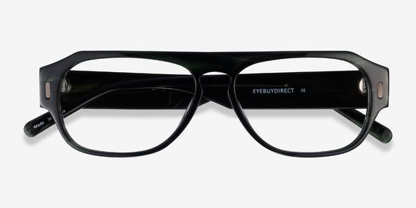 Green Striped Tempo -  Acetate Eyeglasses