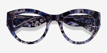 Purple Floral Angelica -  Acetate Eyeglasses