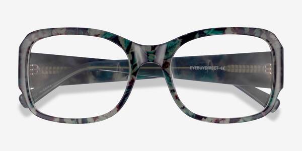 Green Floral Viola -  Acétate Lunettes de vue