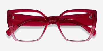 Clear Pink Pierrette -  Plastic Eyeglasses