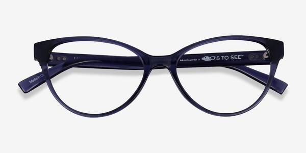 Crystal Dark Blue Lantana -  Eco-friendly Lunettes de vue