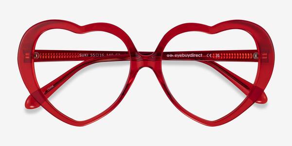 Crystal Red Suki -  Acetate Eyeglasses