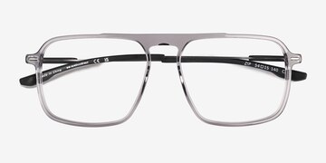 Crystal Gray Zip -  Acetate Eyeglasses