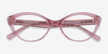 Crystal Pink Melanie -  Acetate Eyeglasses