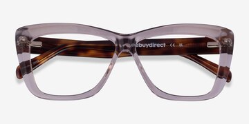 Crystal Light Brown Scribble -  Acetate Eyeglasses