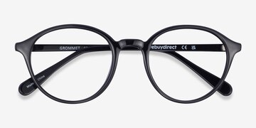Noir Grommet -  Plastique Lunettes de vue