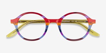 Striped Rainbow Love Wins -  Acetate Eyeglasses