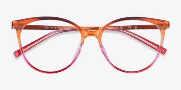 Orange Pink Positivity -  Plastic Eyeglasses