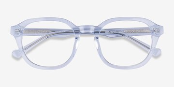 Clear Blue Justin -  Acetate Eyeglasses