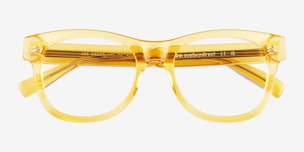 Clear Yellow Abe -  Acetate Eyeglasses