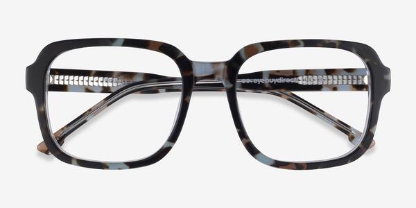 Blue Tortoise Clear Trouble -  Acetate Eyeglasses