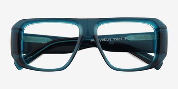 Clear Blue Risk -  Acetate Eyeglasses
