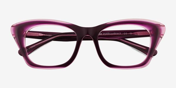 Clear Purple Havoc -  Acetate Eyeglasses