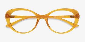 Clear Orange Sunburst -  Plastique Lunettes de vue