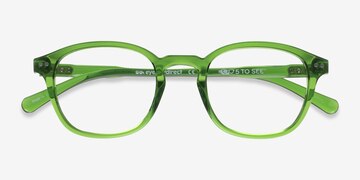 Clear Green Skydrop -  Plastic Eyeglasses