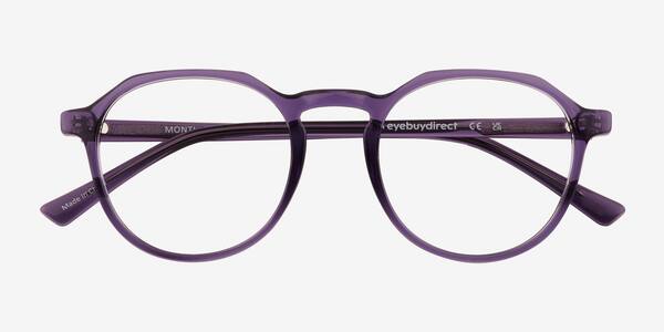 Clear Purple Monti -  Plastic Eyeglasses