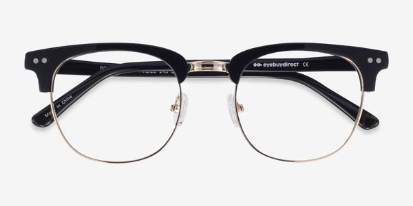 Black Borderline -  Acetate-metal Eyeglasses