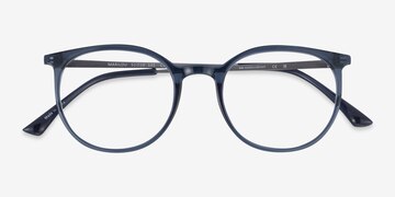 Clear Cobalt Marilou -  Lightweight Plastic Eyeglasses