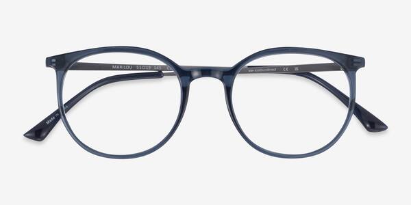 Clear Cobalt Marilou -  Plastic-metal Eyeglasses