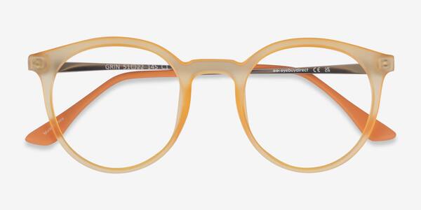 Matte Yellow Grin -  Plastic-metal Eyeglasses