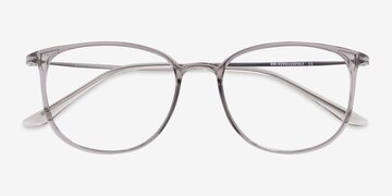 Clear Gray Strike -  Légèreté Plastic, Metal Lunettes de vue