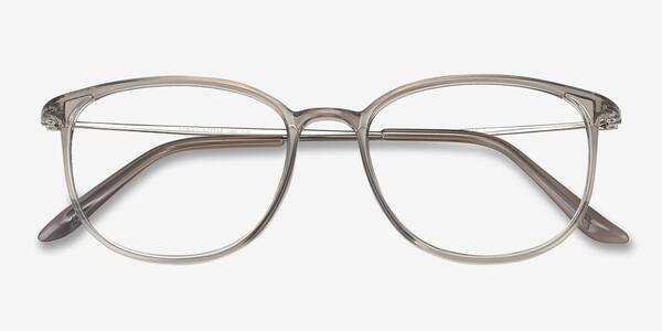 Clear Gray Strike -  Plastic-metal Eyeglasses