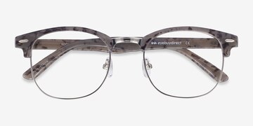 Speckled Gray Roots -  Vintage Plastic Eyeglasses
