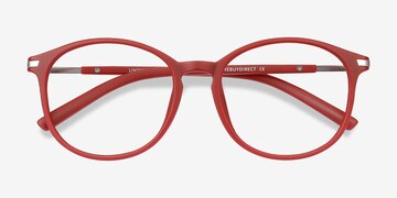 Burgundy Lindsey -  Lightweight Plastic Eyeglasses