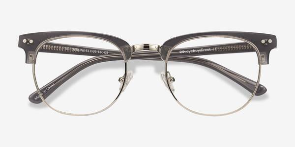 Gray Borderline -  Acetate-metal Eyeglasses