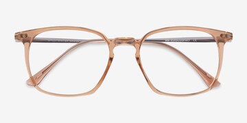 Clear Orange Ghostwriter -  Lightweight Plastic Eyeglasses