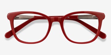 Burgundy Kat -  Acetate, Metal Lunettes de vue