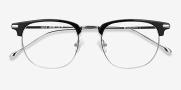 Black Silver Relive -  Vintage Acetate Eyeglasses