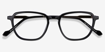 Black The Fan -  Lightweight Acetate Eyeglasses