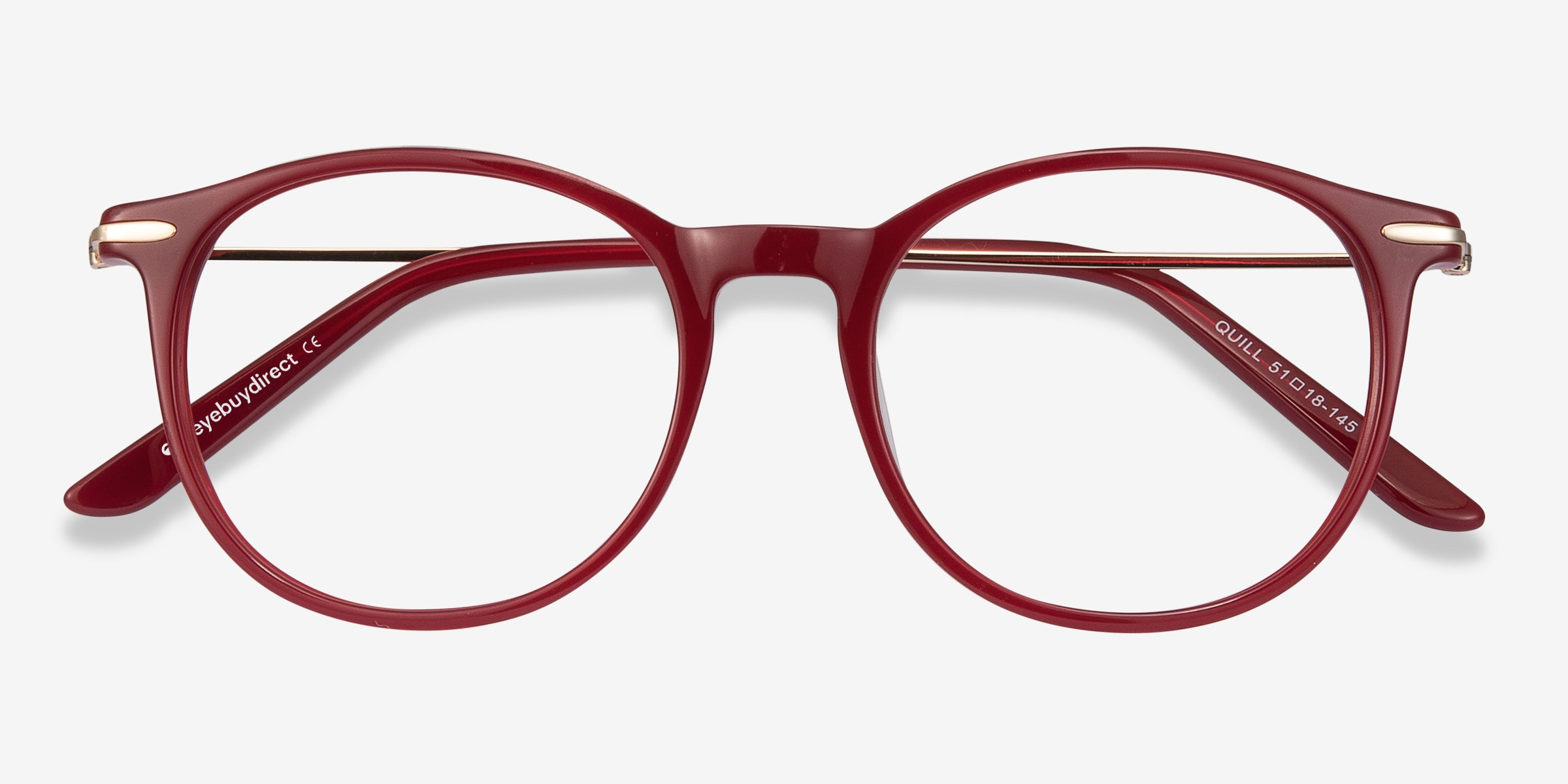 Large red frame store glasses