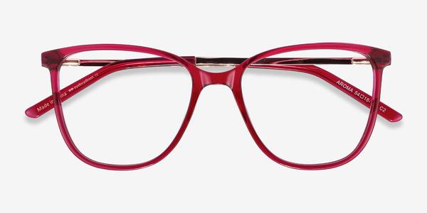 Raspberry Aroma -  Acetate-metal Eyeglasses