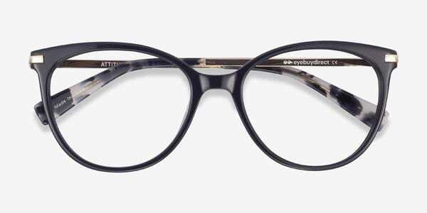 Black Attitude -  Acetate-metal Eyeglasses