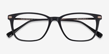 Noir Plaza -  Légèreté Acetate, Metal Lunettes de vue