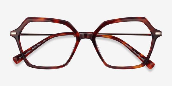 Tortoise Carmel -  Acetate-metal Eyeglasses