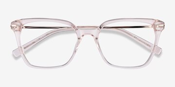 Clear Beige Dearly -  Mode Acetate, Metal Lunettes de vue