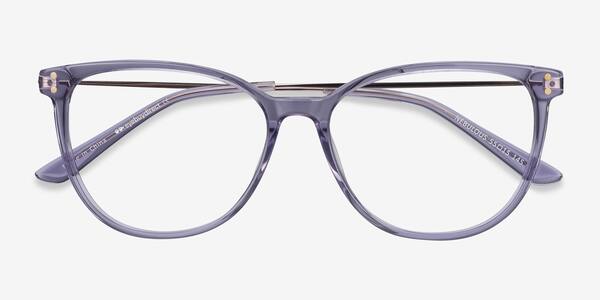 Clear Purple Nebulous -  Acetate-metal Eyeglasses
