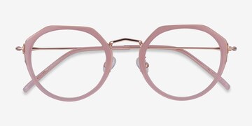 Pink  Rose Gold Claire -  Acetate Eyeglasses