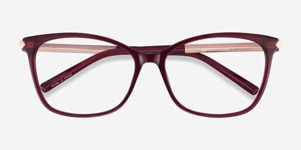 Burgundy Ashley -  Acetate-metal Eyeglasses