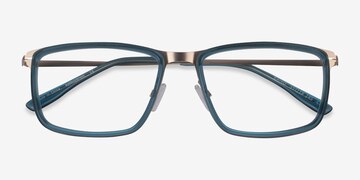Teal  Gold Kairo -  Acetate Eyeglasses