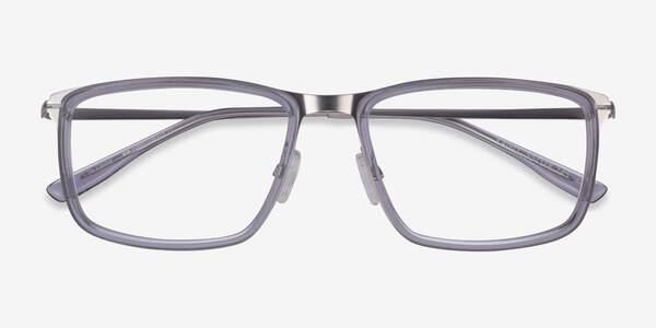 Clear Gray Silver Kairo -  Acetate Eyeglasses