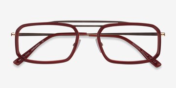 Clear Red  Gold Watson -  Acétate Lunettes de vue